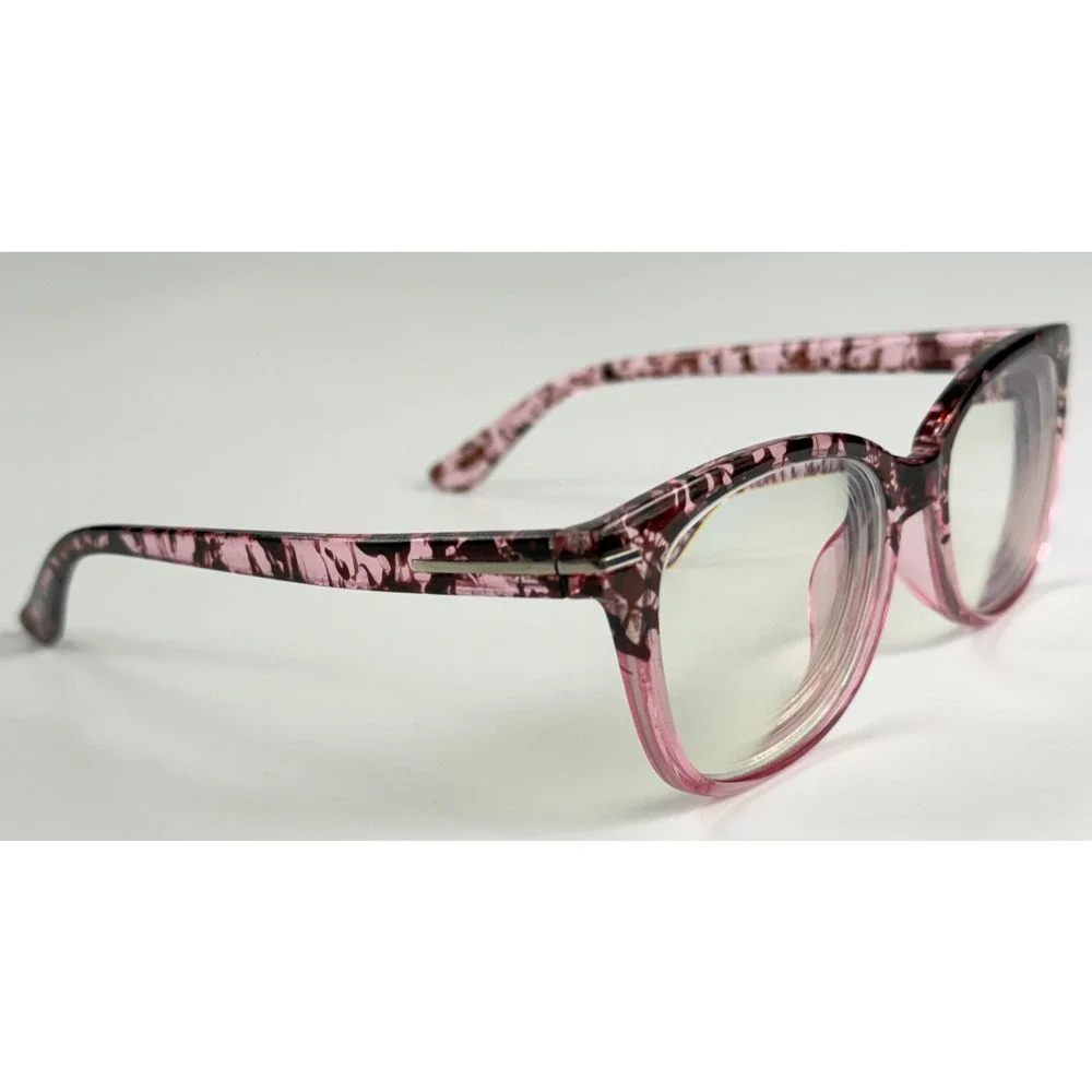 Zenni Pink Tortoise Womens Cat Eye Plastic Full Rim Eyeglasses FRAMES ONLY